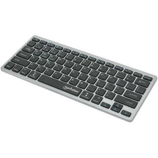 MANHATTAN Slim Funktastatur anthrazit Bluetooth 3.0/2.4GHz