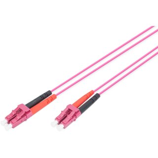 DIGITUS LWL Patchkabel LC -> LC 1.00m Multimode Duplex OM4