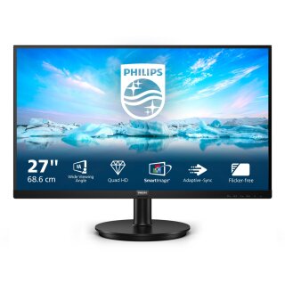 68.6cm/27" (2560x1440) Philips V-line 275V8LA 16:9 QHD 75Hz 4ms HDMI DP Speaker Black