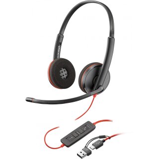 HP Poly Headset Blackwire C3215 Mono USB-C/A & 3.5 mm