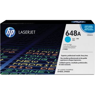 HP 648A original Color LaserJet Toner cartridge CE261A cyan standard capacity 11.000 pages 1-pack