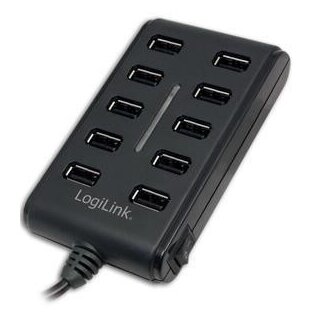 HUB 10x LogiLink 3.5A power