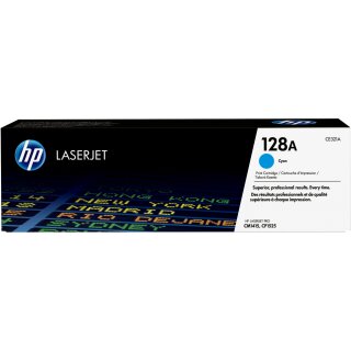 HP 128A original LaserJet Toner cartridge CE321A cyan standard capacity 1.300 pages 1-pack