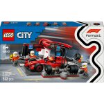 LEGO 60443 City F1 Boxenstopp mit Boxencrew und Ferrari...