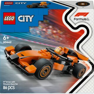LEGO 60442 City F1 Rennfahrer mit McLaren Rennauto
