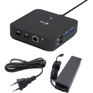 I-TEC USB-C DS 2 x HDMI 1x DP 1x GLAN 1x USB-C 3.2 3x USB-A 3.2 2x USB 2.0 1x 3.5mm Audio