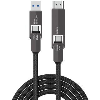 4smarts USB4 HDMI Kabel ComboCord 240W 1,5m