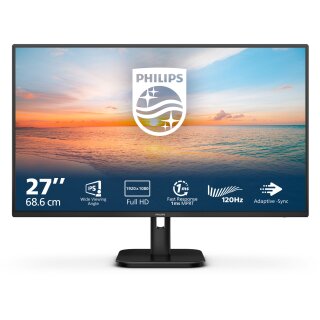 68,6cm/27" (1920x1080) Philips 27E1N1100A 16:9 FHD IPS 1ms 100Hz HDMI VGA Speaker Black