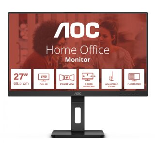 68,6cm/27" (1920x1080) AOC 27E3QAF 16:9 FHD IPS 4ms 75Hz HDMI VGA DP Speaker Pivot Black