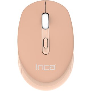 INCA Maus IWM-243RH 1600 DPI,CANDY DESIGN Creme, 2,4GHz
