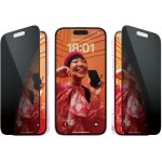 PanzerGlass Privacy iPhone 15. UWF w. EasyAligner