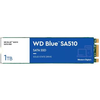 M.2 WD Blue SA510 1TB M.2 2280 SATA III 6Gb/s internal single-packed