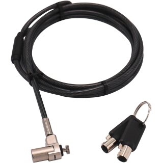 Dicota Security Cable T-Lock Ultra Slim V2, keyed,3x7mm slot