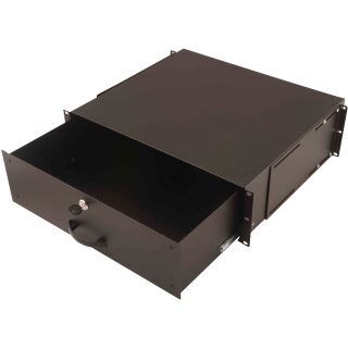 DIGITUS Schublade 3HE 483mm schwarz abschließbar