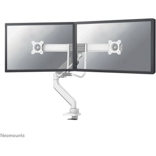 Neomounts Full Motion Tischhalterung für zwei Flachbildschirme 17-32 7KG 2x 8KG White