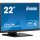 55,9cm/22" (1920x1080) iiyama ProLite T2254MSC-B1AG 16:9 FHD IPS Touch 4ms 60Hz HDMI DP Speaker Black