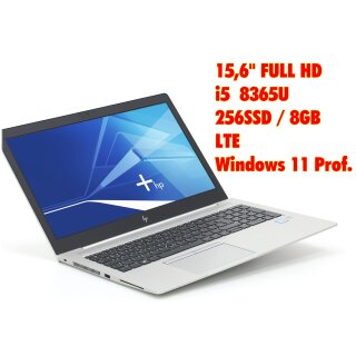 15" HP 850 i5-8365U 8GB 256GB Win 11 Pro LTE / 1.Wahl