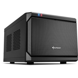 Sharkoon QB One Schwarz - Midi/Minitower ITX, Mini-ITX 3,5 " - PC-/Server Netzteil Kühler - USB, USB 2.0, USB 3.0