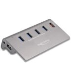 DELOCK USB 10 Gbps Hub mit 4 USB Typ-A Ports + 1...