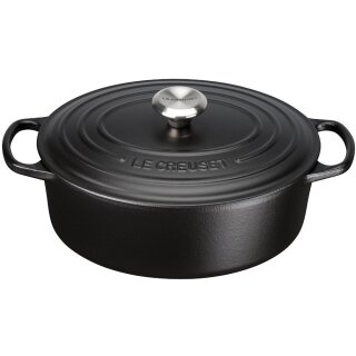 Le Creuset Signature Bräter oval 29 cm schwarz