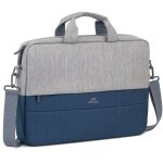 Riva NB Tasche Prater 15,6" grau/blau 7532