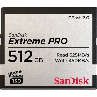 CARD CF Card 512GB SanDisk Extreme PRO CFast CompactFlash Speicherkarte 525MB/s