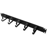 LogiLink Kabelführungspanel 19" 1HE mit 5...