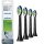 Philips Zahnbürste Zubehör Sonicare Optimal White - schwarz - 4er