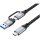 Equip Kabel USB-C 3.2 -> C/A St/St 3.00m 20Gbps schwarz