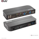 Club3D KVM Switch 4K60Hz 2x DP > HDMI oder DP/2xUSB/Audio
