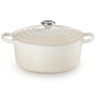 Le Creuset Signature Roaster round 26cm meringue...
