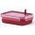 Emsa Mikrowellendose. Lunchbox. 0.8 Liter. Rot/Transparent. Clip & Micro. 517772