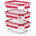 Emsa N10511 Clip & Close Glas Frischhaltedosen-Set...