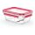 Emsa N10407 Clip & Close Glas Frischhaltedose 0.8 L Transparent/Rot
