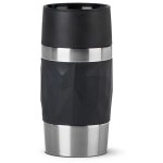 Emsa TRAVEL MUG Compact Thermobecher (schwarz/edelstahl,...