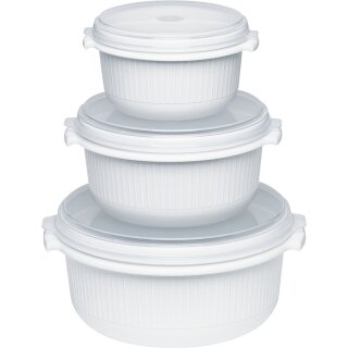 Emsa Mikrowellentpfe-Set MICRO FAMILY. 3-teilig.