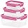Emsa 515584 Food Clip & Close. Plastik. Transparent / Pink.