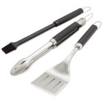 Weber 6764 Edelstahlzubehr. Pfannenwendern.Zange & Gabel