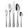 WMF 1140916340 Besteck-Set 30-teilig Merit Cromargan protect