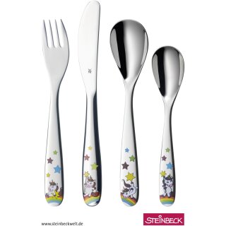 WMF 1286056040 Einhorn Kinderbesteck. 4-teilig. Cromargan