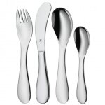 WMF 1285816040 Knuddel Kinderbesteck Set 4-teilig
