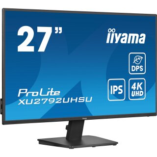 68,5cm/27" (3840x2160) Iiyama ProLite XU2792UHSU-B6 16:9 4K UHD IPS 4ms 60Hz HDMI DP USB Speaker Black