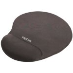 Mauspad m. Silikon Gel Handballenauflage schwarz