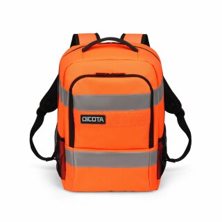 Dicota Backpack HI-VIS Base 24 litre orange