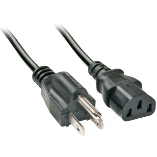LINDY IEC-Netzkabel US-Netzstecker Kpl 18AWG USA 3 Pin 2m