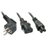 LINDY IEC-Y-Netzkabel an IEC C13 & C5...