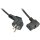 LINDY IEC-Netzkabel abgewinkelt Schuko an C13 5m