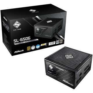 650W ASRock Steel Legend SL-650G 650W ATX 80+ Gold black retail