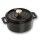 Staub Cocotte 12cm rund schwarz. Gusseisen