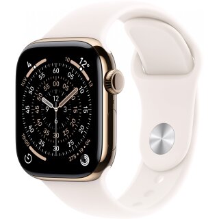 Apple Watch S11 Titan Gold Cellular 46mm (Sportarmband blassrosa) M/L
